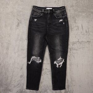 VERVET Jeans Remi High Rise Distressed Women's Size 27 Black